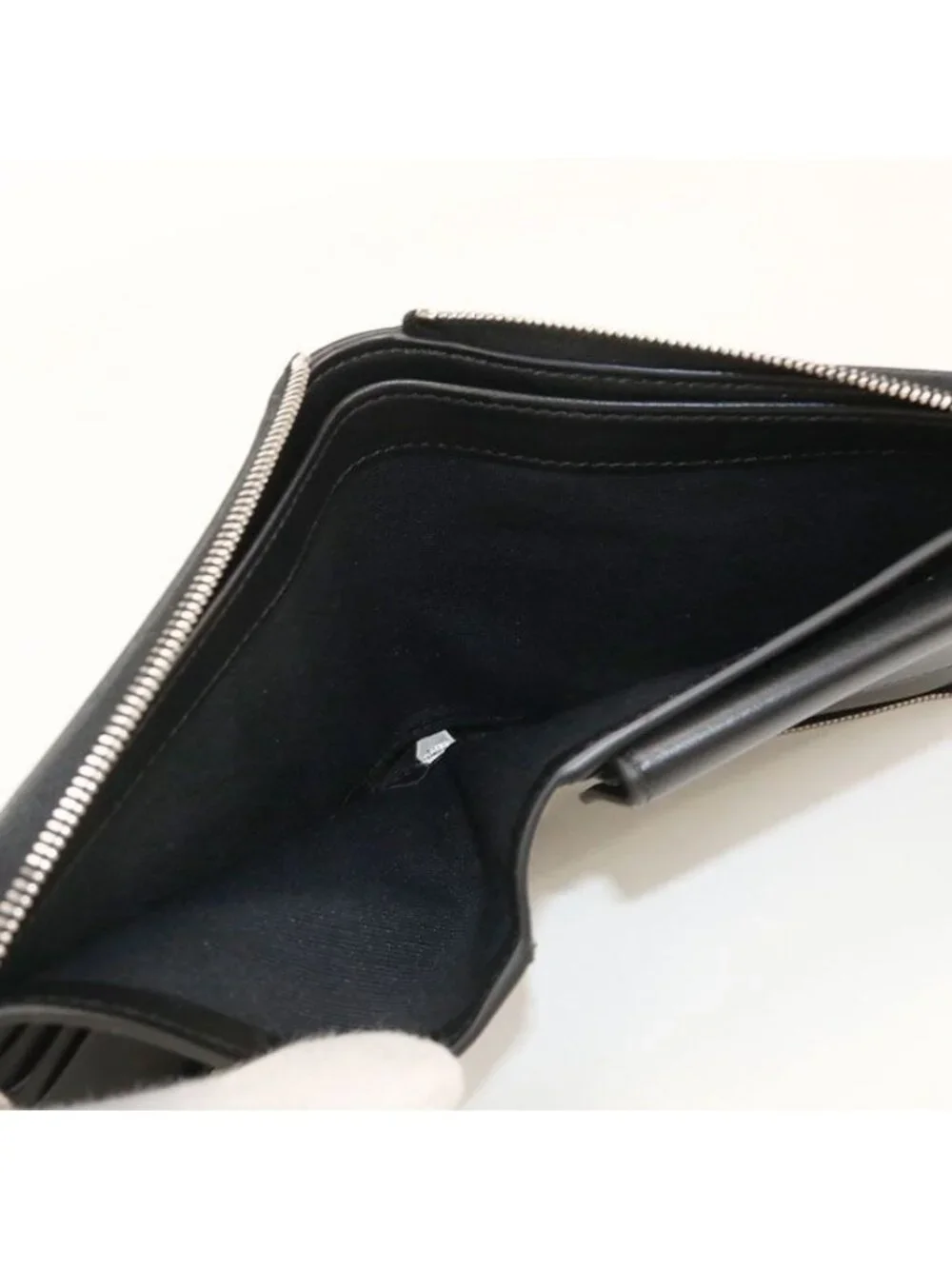Celine Zip by Fold Zip Around Wallet Calf